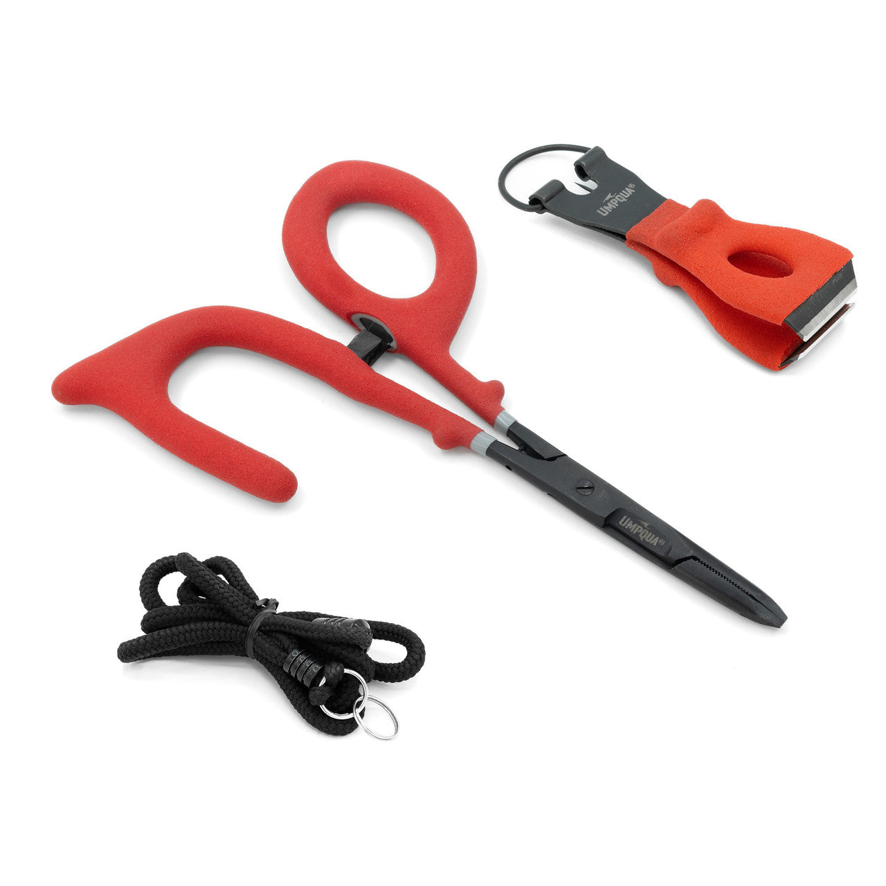 Umpqua 6" RiverGrip PS Open Clamp 6"/Nipper/Lanyard