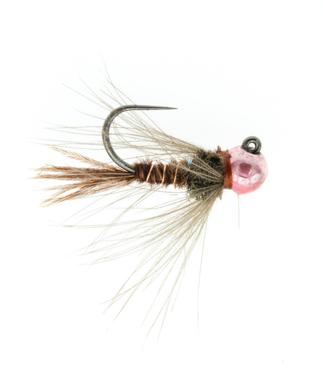 Jigged CDC Pheasant Tail (pink bead)