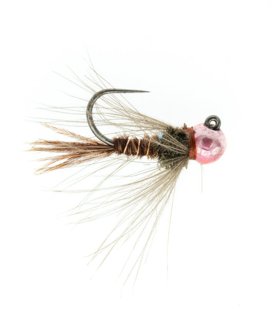 Jigged CDC Pheasant Tail (pink bead)