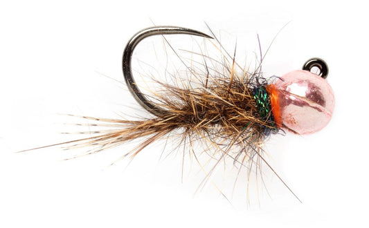 Roza's Pink Bead Hare's Ear Jig