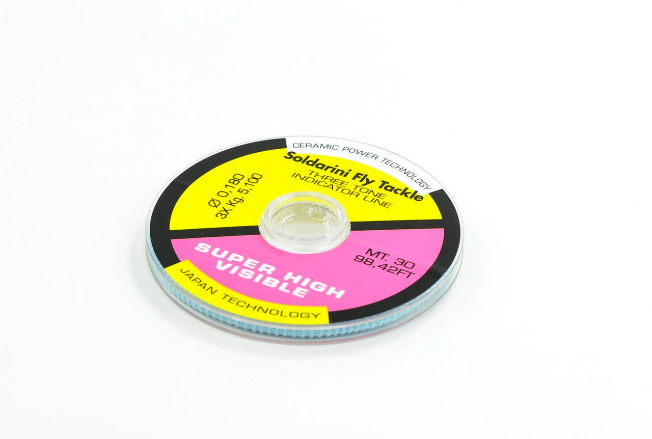 Soldarini Three Tone Indicator Line (pink, black and yellow)