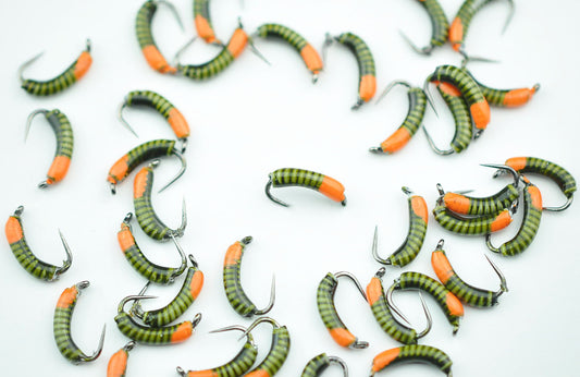 Ceramic Nymph (olive and orange)