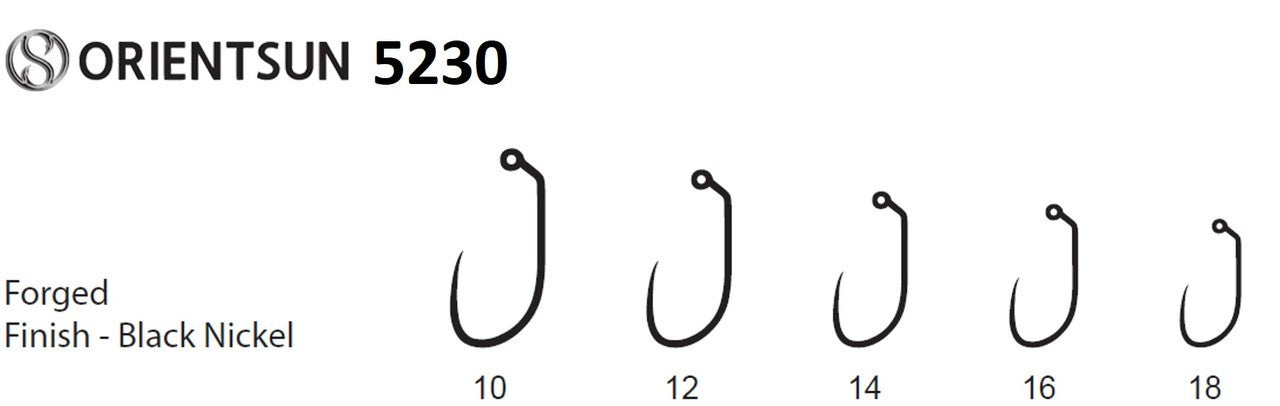 Orientsun 5230 Barbless Upturned Point Jig Nymph Hook