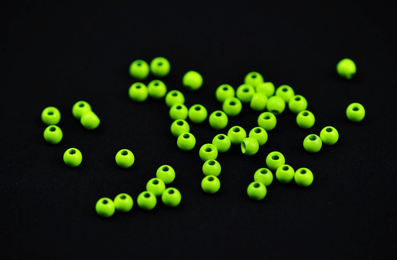 Tactical Fly Fisher Countersunk Tungsten Beads (Fluorescent Colors) 50 pack