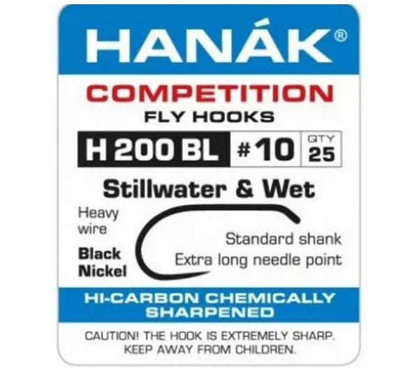 200 gram hook weight Hanak 200BL Stillwater & Wet Fly-Nymph Hooks – Tactical Fly Fisher