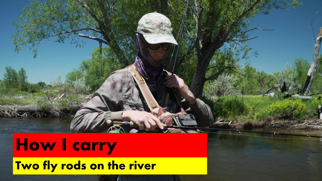 How I carry multiple rods on the river.