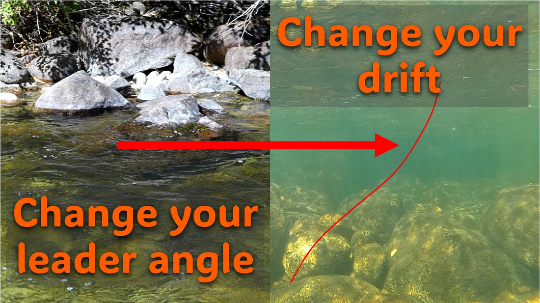 What happens underwater when you are nymphing?