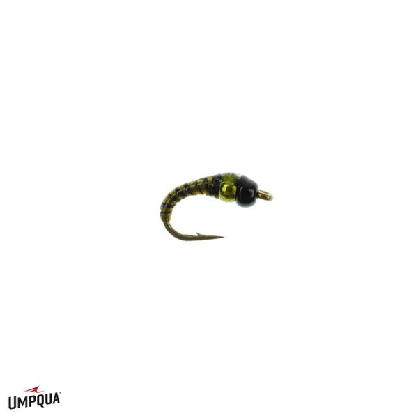 Umpqua Craven's Jujubee Midge Zebra Fly Fishing Midges & Emergers Size 22-2  Pk