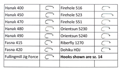 Jig Hooks Firehole Sticks 551 Barbless - Troutlore Fly Tying Shop