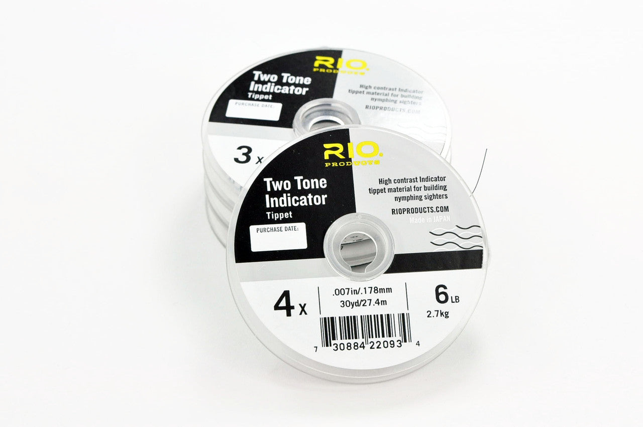 Rio Two Tone Indicator Tippet (Black and White)