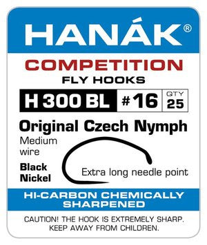 Hanak H300 BL original Czech nymph hook